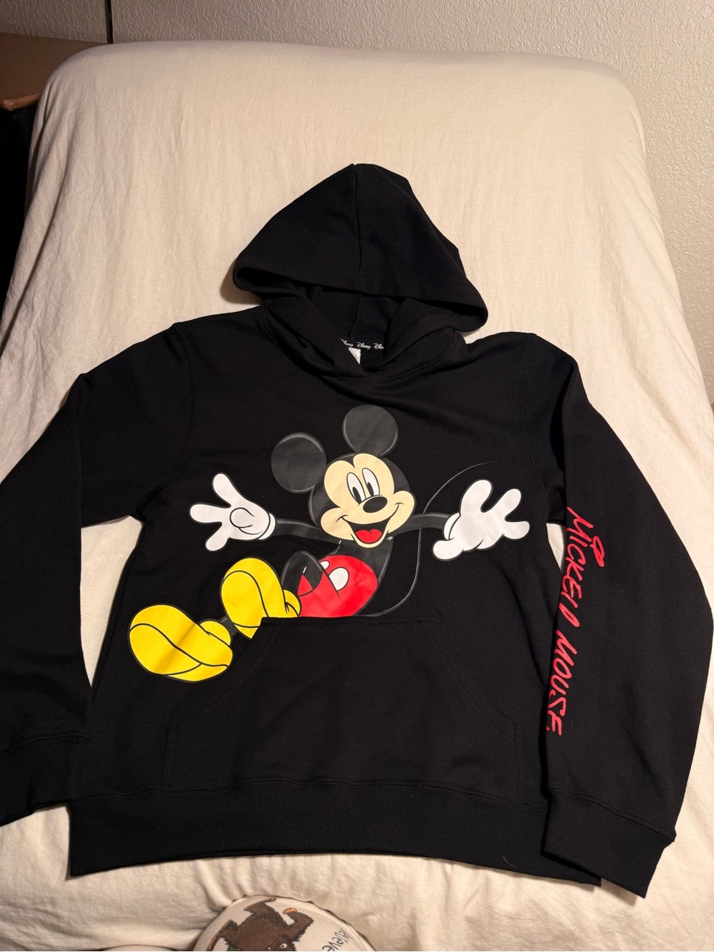 Disney Black Hoodie with Mickey Graphic